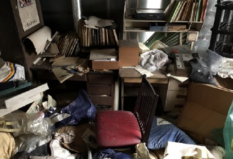 汚部屋の片付け